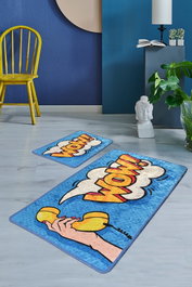 Mijölnir Juego de alfombras de baño Wow Multicolor